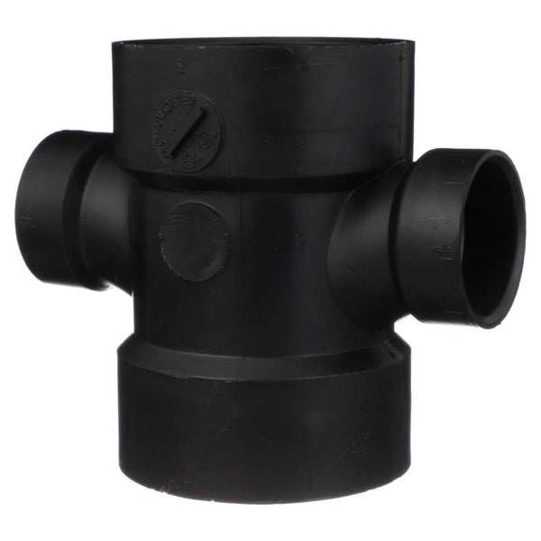 Conexión en T sanitaria de ABS Charlotte Pipe con eje de 3 pulg. y eje en D de 1-1/2 pulg.
