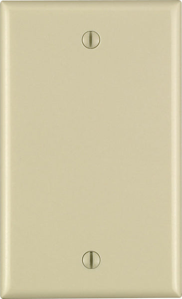Leviton Ivory 1 gang Thermoset Plastic Blank Wall Plate 1 pk
