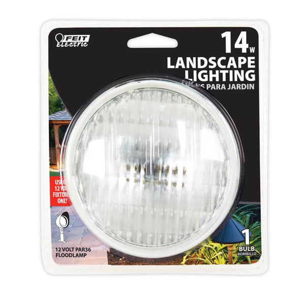 Bombilla halógena especial FEIT PAR36 de 14 vatios, 80 lúmenes, luz blanca cálida, paquete de 1 (paquete de 6)