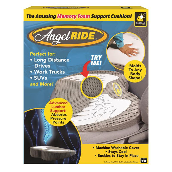 Cojín de espuma viscoelástica con soporte en forma de bulbo Angle Ride, paquete de 1