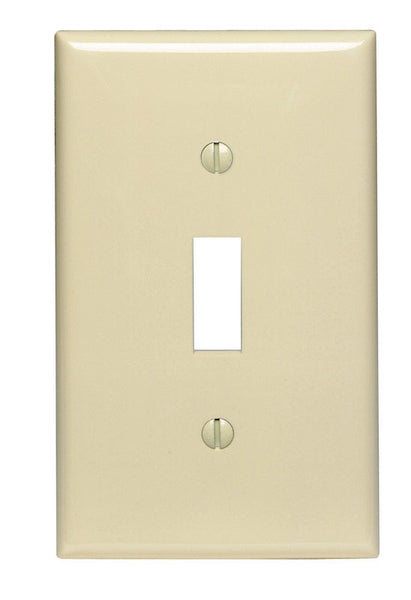 Leviton Ivory 1 gang Nylon Toggle Wall Plate 1 pk (Pack of 20)
