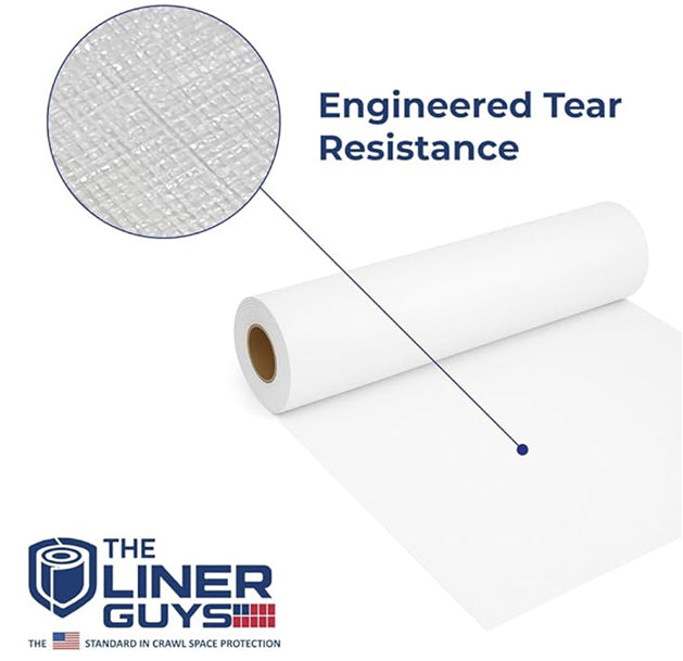 Cross-woven vapor barrier engineered tear resistance
