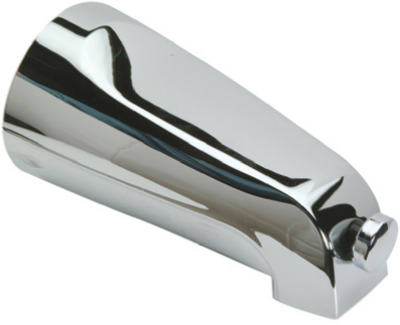 Caño de bañera desviador de caño rápido cromado de 1/2 pulgada