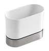 KOHLER 2-11/16 in.   W X 5-7/8 in.   L White/Stainless Steel Stainless Steel Brush Caddy