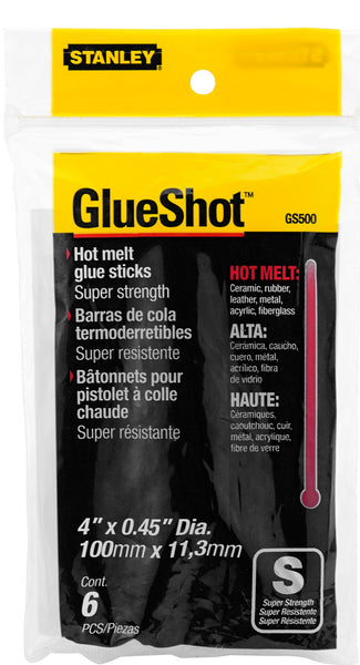 Barras de pegamento termofusible extrafuerte Stanley Hand Tools GS500