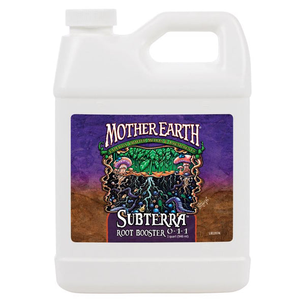 Suplemento hidropónico para plantas Mother Earth Subterra Root Booster, 1 cuarto de galón.