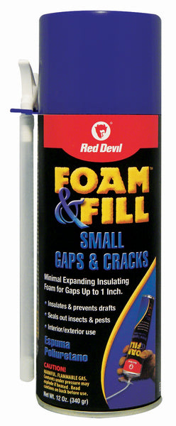 Red Devil 0913 12 Oz Polyurethane Foam & Fill Small Gaps & Cracks Expanding Sealant