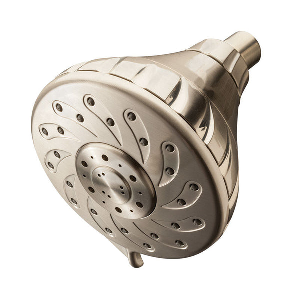 Culligan Brushed Nickel Plastic 5 settings Showerhead 1.7 gpm