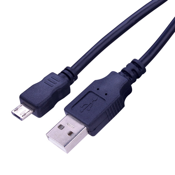 Cable de carga y sincronización Fabcordz Micro a USB de 6 pies, color negro