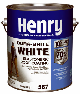587 Recubrimiento elastomérico para techos, blanco, 1 galón.