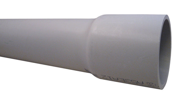 Conducto eléctrico Cantex de PVC de 2 pulg. de diámetro y 10 pies de largo, de calibre 80, para cables rígidos