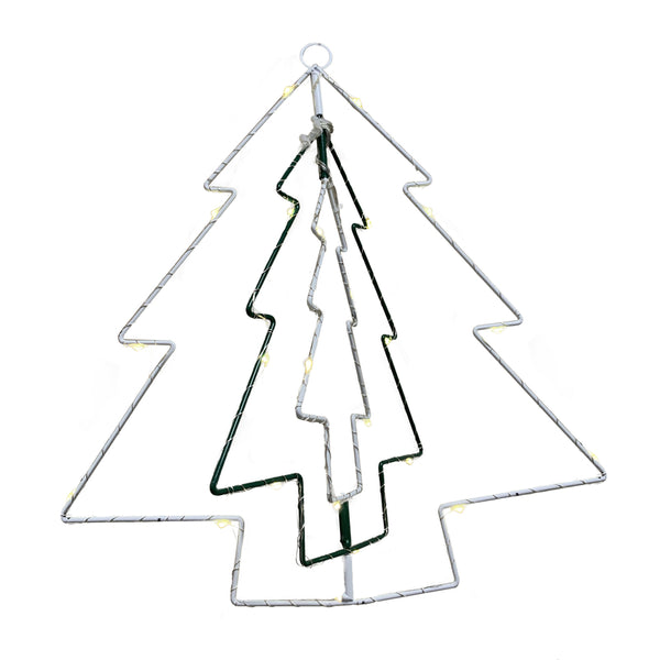 LIGHTED ROTATING TREE
