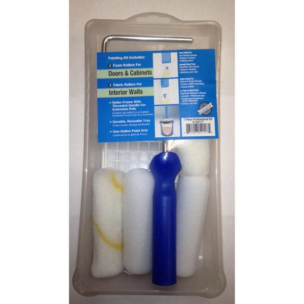 Kit de pintura Whizz de 4 pulgadas de ancho en miniatura con extremo roscado