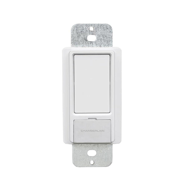 Interruptor inteligente wifi myQ de Chamberlain, color blanco, paquete de 1