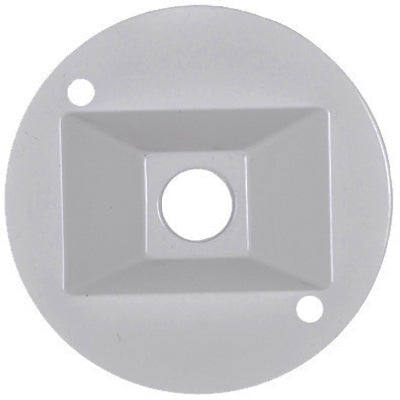 Weatherproof Round Lampholder Cover, White
