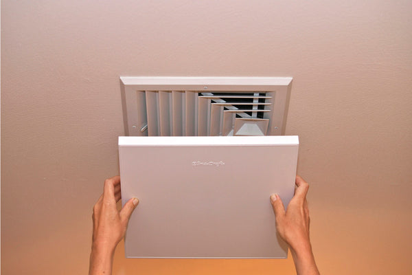 Elima-Draft 1 in. H x 9 in. D Matte White Steel Register Cover
