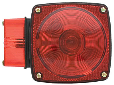 Trailer Stop, Tail & Turn Light, Red, 4.5 x 4.5-In.