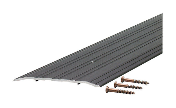M-D Building Products 5 in. W x 72 in. L Bronze Aluminum Fluted Saddle Threshold
