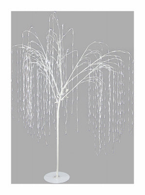 Christmas Lawn D cor, Twinkling White Willow, 800 White LED Lights, 7-Ft.