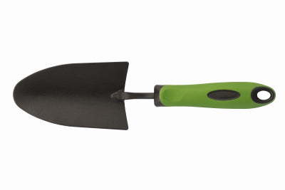 Garden Trowel, Black Carbon Steel Blade, Ergo Handle