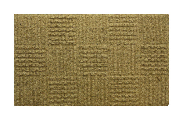 Tapete de fibra de coco marrón, 18 x 30 pulgadas