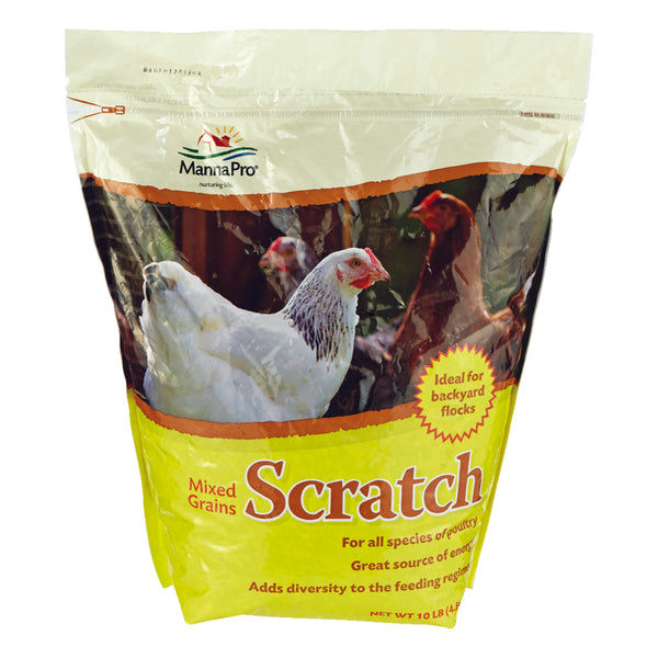 Alimento en polvo para aves de corral Manna Pro Scratch Feed de 10 lb.