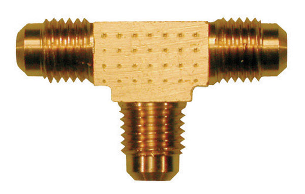 JMF - T de latón con abocinamiento de 1/4 pulg. x 1/4 pulg. de diámetro (paquete de 2)
