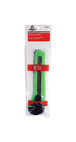 American Line 3.93 in. Snap Knife Green (Pack of 25)
