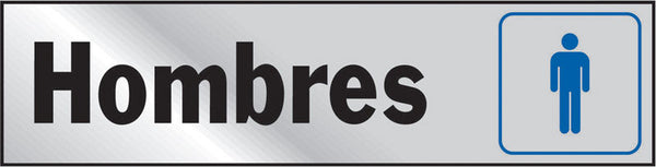 Hy-Ko Spanish Silver Informational Sign 2 in. H x 8 in. W (Pack of 10)