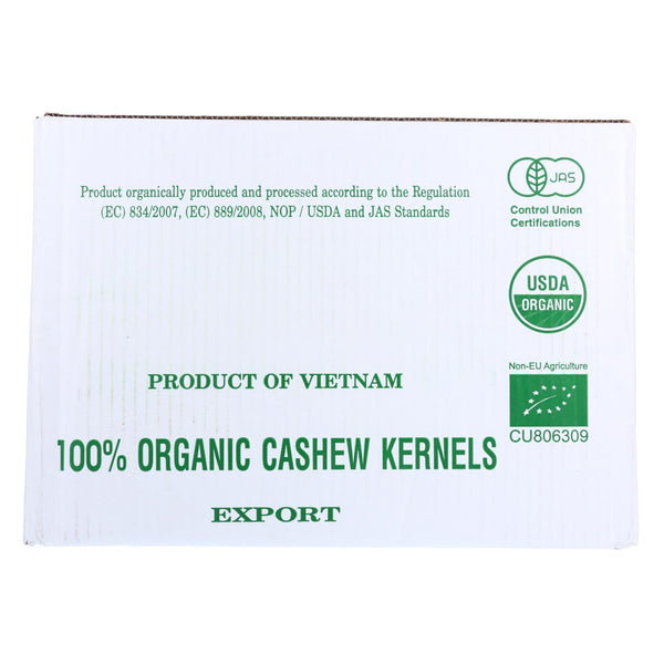 Bulk Nuts Cashews Organic Whole Raw - Single Bulk Item - 25LB (Pack of 25)