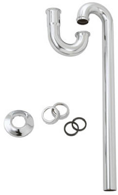 1-1/4-Inch O.D. Tube Slip Joint x 20-Inch Chrome Lavatory Floor Drain S Trap