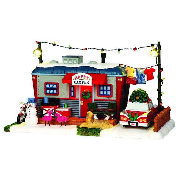 Lemax Happy Camper Village Building Multicolor Resin 5.51 in. 1 pk