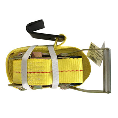 Tie-Down With Ratchet, Flat Hooks, 2-In. x 27-Ft.