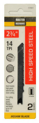 2-Pack 2.75-Inch 14-TPI Metal-Cutting High-Speed Steel Jigsaw Blade