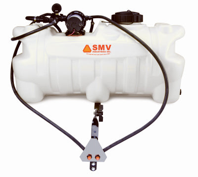 Pulverizador ATV, 4 GPM, 2 boquillas, sin brazo, color blanco, tanque de 25 galones