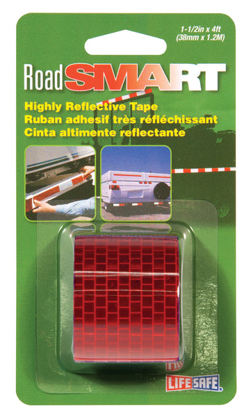Incom Re804 1-1/2" X 4' Red Highly Reflective Tape