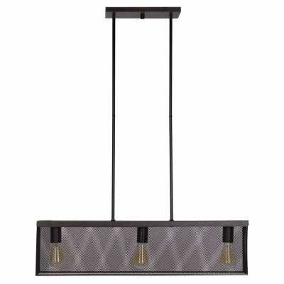 Lámpara colgante lineal de 3 luces, bronce