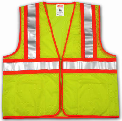 Chaleco de seguridad color lima/amarillo para LG/XL