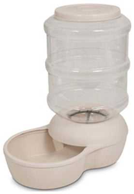 Comedero automático para mascotas LeBistro, lino, 18 libras.