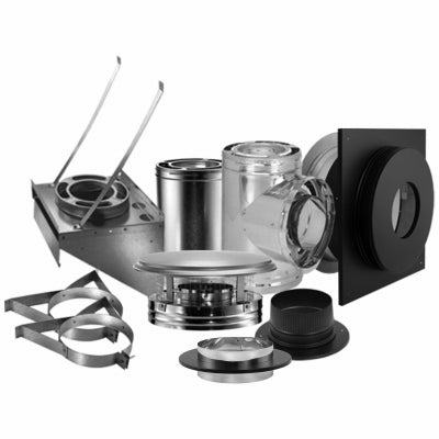 Kit de chimenea DuraPlus, a través de la pared, 6 pulgadas