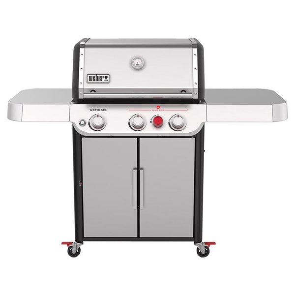 Parrilla de propano líquido de 3 quemadores Weber Genesis S-325s de acero inoxidable