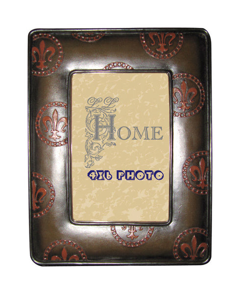 Ll Home Photo Frame Fleur De Lis 4" X 6"