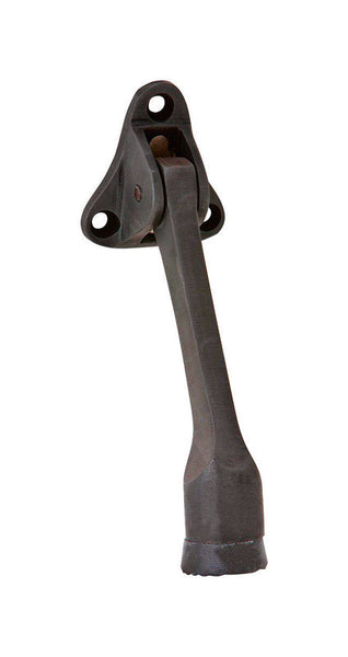 Ives by Schlage 1-3/4 in. L Brass Oil Rubbed Bronze Kick-Down Door Holder Mounts to door