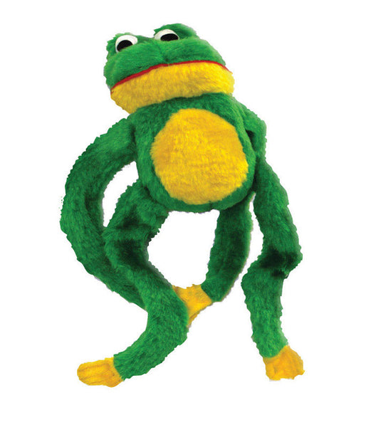Diggers Multicolored Frog Plush Dog Toy Large 1