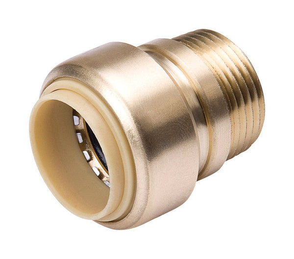 ProLine Push to Connect Push MPT Brass Valve Adapter