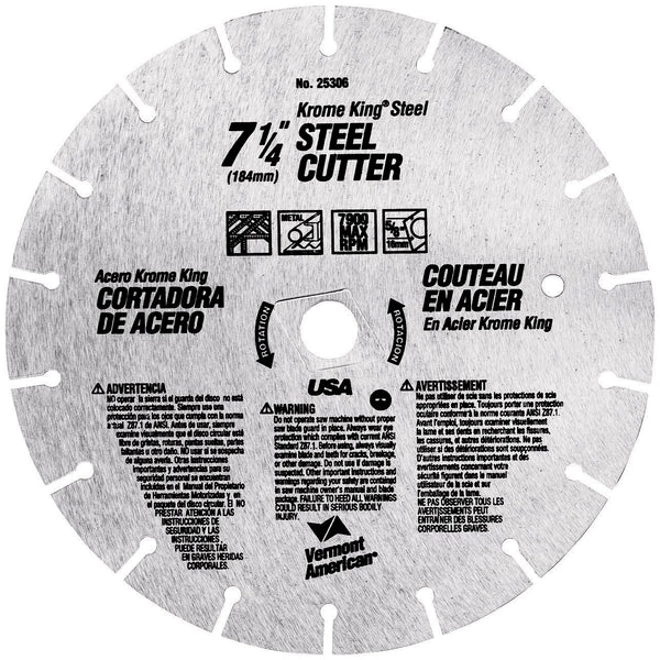 Hoja de sierra circular Vermont American 25306 de 7-1/4"