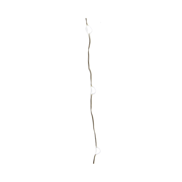 Juego de microluces LED de color blanco cálido para celebraciones, 5 pies (paquete de 12)