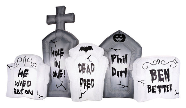 Occasions Tombstone Scene Lighted Halloween Decoration 8 ft. H x 16 in. W 1 pk