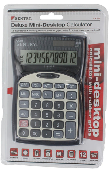 Sentry Cal-Ca275 Deluxe Mini Desktop Calculator