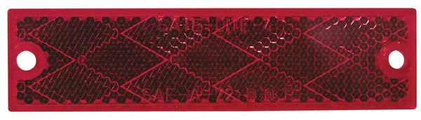 PM V487R Red Rectangular Reflector 2 Count